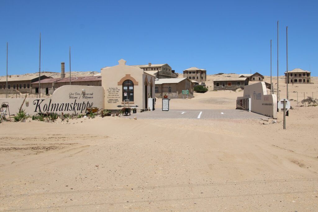 Kolmanskop ghost town entrance near Lüderitz