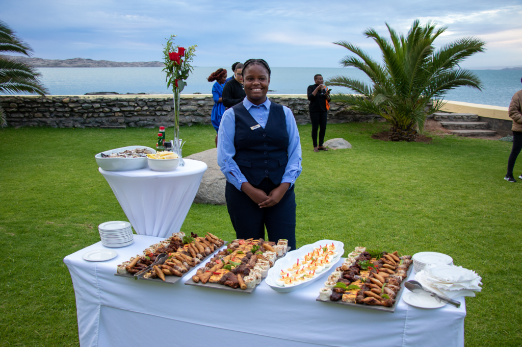Event function room setup at Lüderitz Nest Hotel