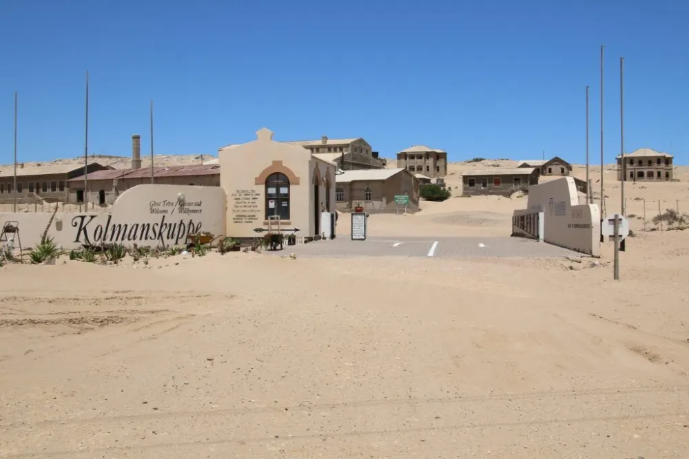 Kolmanskop ghost town entrance near Lüderitz